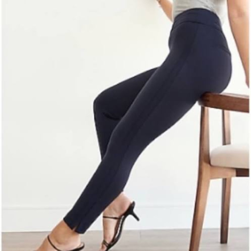 Express | Navy Columnist High Rise Ankle Pants